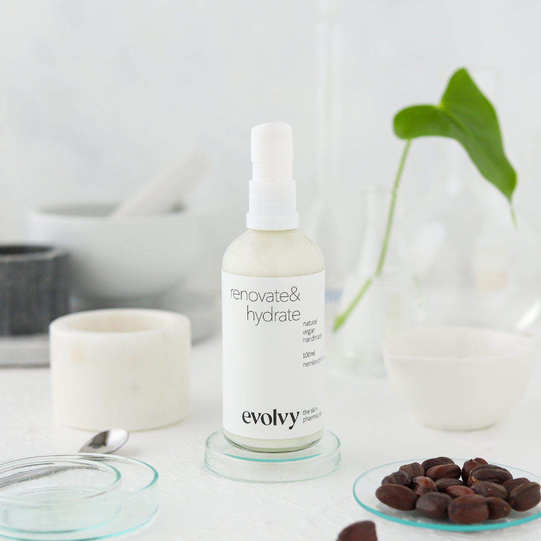 Renovate & Hydrate: Ödüllü Bariyer Güçlendirici Su Bazlı Nemlendirici Krem, Roza Dostu, %100Doğal& Temiz İçerik