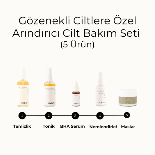 Natural Skin Care Routine Set for Blackhead &amp; White Button (Comedone)