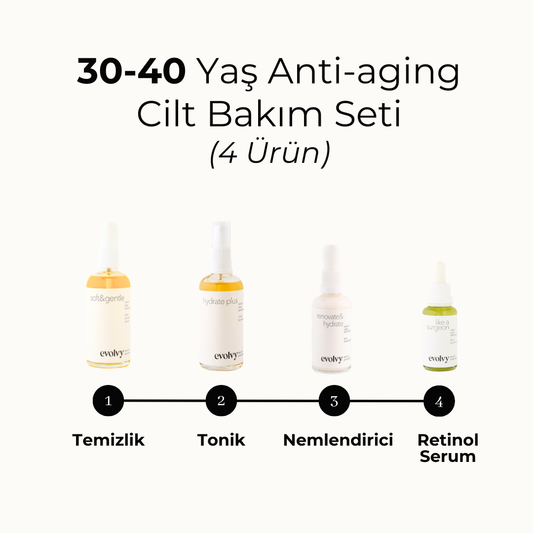 Anti-Aging Effective Natural Skin Care Routine Set (30-40 Ages)