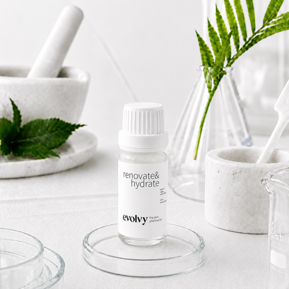 Renovate & Hydrate – DENEME BOYU (10 ml)-  Hassas ve Kolay Kızaran Ciltler İçin Onarıcı Nemlendirici Krem, Doğal ve Vegan