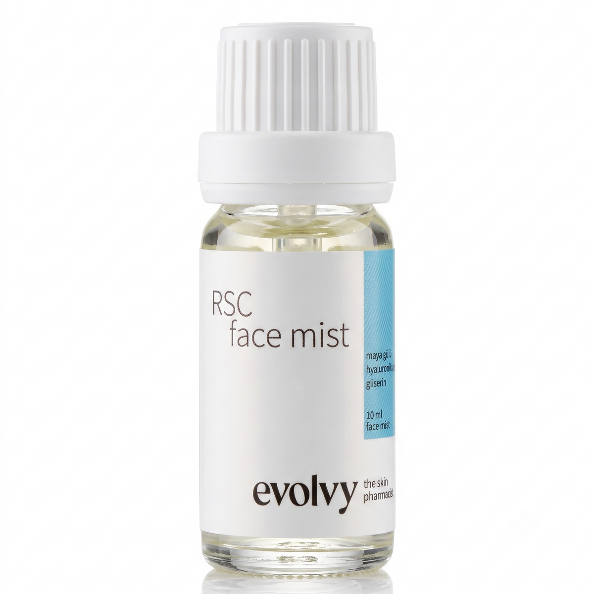 RSC Face Mist: DENEME BOYU- 10ml- Hyaluronik Asitli Yatıştırıcı Gül Suyu Spreyi, Roza Dostu, Doğal & Temiz İçerik